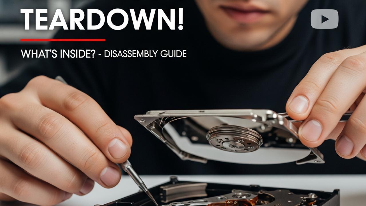 Opening a Hard Disk Drive | What’s Inside an HDD? | part 01